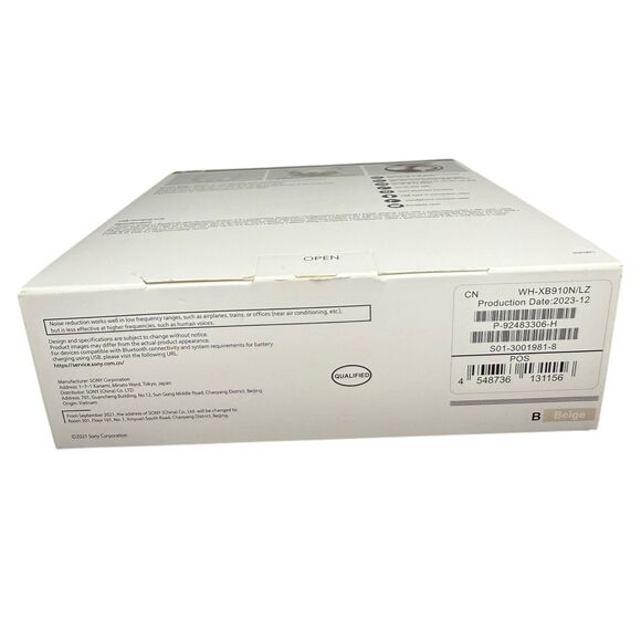 Sony WH-XB910N EXTRA BASS Noise Cancelling Headphones Over the Ear Wireless NEW - Picture 3 of 4